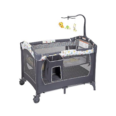 MYKKO Portable Playard with Bassinet in Pink, Packable and Easy Setup Baby Playard, Lightweight and Portable Playard