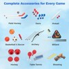 Gymax 48" 10-In-1 Multi Game Table w/Billiard Table Tennis Hockey Basketball Football - 3 of 4