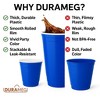 Durameg Blue Disposable Large Plastic Cups for Party & Fun Pong Games - 16 oz 100 Pack - 3 of 4