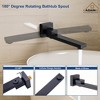 CASAINC 1-Handle 3-Spray Pattern 10 Inches Wall Mount Shower Set Shower Head Tub and Shower Faucet (Valve Included) - 4 of 4