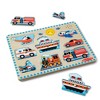 Melissa & Doug Vehicles Sound Puzzle - Wooden Peg Puzzle With Light-Activated Sound Effects - 8pc - image 4 of 4