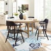 Washable Modern Floral Rug Non Slip Low Pile Rug Soft Contemporary Throw Floor Cover Foldable Indoor Carpet for Living Room Bedroom - 3 of 4