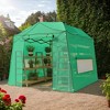 Pop Up Greenhouses for Outdoors, Height Adjustable Walk-In Greenhouse with Durable PE Cover, Tool-Free Quick Setup, Sturdy Frame - 2 of 4