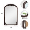 Dovelina Wooden Framed Arch Top Decorative Wall Mirror - 4 of 4
