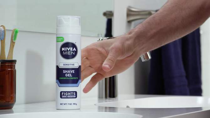Nivea Men  Sensitive Skin Shave Gel with Vitamin E - 7oz, 2 of 16, play video