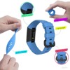 Zodaca Silicone Watch Band Compatible with Fitbit Charge 3, Charge 3 SE (Large), and Charge 4, Fitness Tracker Replacement Bands, Blue - 4 of 4