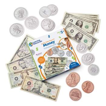 Learning Resources Double-Sided Magnetic Money - 45 pieces, Ages 5+ Play Money for Kids