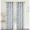 Kate Aurora Key West Summery Floral 2 Pack Grommet Top Sheer Curtain Panels - 3 of 4