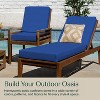 Honeycomb Outdoor Chaise Lounge Cushion - Textured Solid Sapphire Blue - 3 of 4
