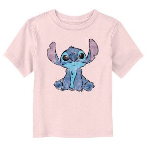 Toddler's Lilo & Stitch Distressed Watercolor Stitch T-Shirt - 1 of 3