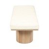TOV Furniture Sagano Dyed-Yarn Bench in White - 4 of 4
