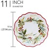 Certified International Set of 4 Christmas Gatherings Melamine Dinner Plates - 4 of 4
