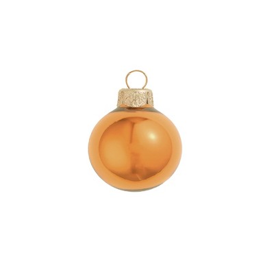 Northlight Pearl Burnt Orange Glass Ball Christmas Ornament 7"(180mm)