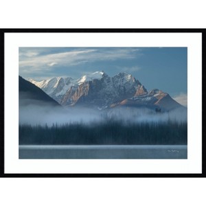 Amanti Art Mount Vaux and Emerald Lake by Alan Majchrowicz Wood Framed Wall Art Print - 1 of 4