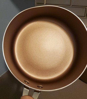 NutriChef 20 Piece Metallic Nonstick Ceramic Pots and Pan Baking Set with  Lids and Utensils - gold Bronze