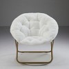 DOMETOUR 1Pc Comfortable Disc Chair Faux Fur Chair for Bedroom Living Room and Dorm - 3 of 4