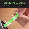 Maplefield Silicone No Tie Shoe Laces for Kids - Time Saving Elastic Shoe Laces - Silicone Shoe Laces - 16 Pack (Glow in the Dark) - image 2 of 4