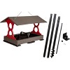 JCS Wildlife Large Fly Thru Bird Feeder- Mounting Pole Bundles Available - 2 of 4
