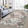 Area Rug, Rugs for Living Room, Washable Rug, Vintage Rugs for Entryway, Traditional Floor Cover, Thin Carpet, Kitchen Distressed Non Slip Mat - 3 of 4