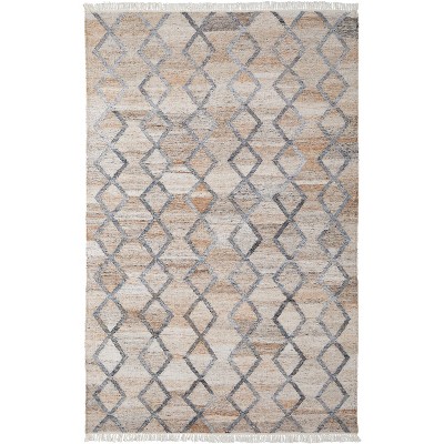 Beckett Transitional Trellis & Lattice Gray/Ivory/Tan Area Rug