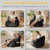 MAXYOYO Bean Bag Chair, Floor Sofa with Handle, Teens Living Room Accent Sofa Chair with Pocket for Gaming Reading Relaxing (Black) - 3 of 4