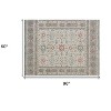 HomeRoots 5' X 8' Ivory and Blue Wool Oriental Hand Tufted Non Skid Area Rug - 3 of 4