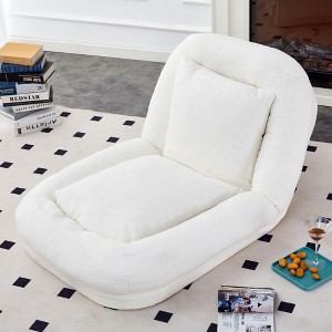 Lycvki Floor Lounge Chair with 5 Adjustable Positions Plush - 1 of 4
