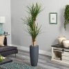 HomeStock  6 ft. Artificial Yucca Tree in Planter for Indoor/Outdoor - 3 of 4