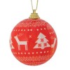 Northlight 14-Piece Red and White Nordic Decoupage Christmas Ball Ornament Set, 2.25" (60mm) - 3 of 4