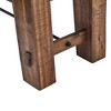 Durango Wood Entryway/Dining Bench Dark Brown - Alaterre Furniture: Industrial Accent, 60" Long - 4 of 4