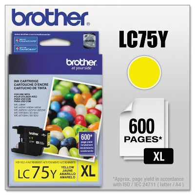 Brother LC75Y Innobella High-Yield Ink Yellow