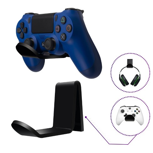Insten 2-pack Acrylic Headphone Stand & Gaming Controller Wall Mount Holder For Xbox One, Ps4, Ps5, & Gamer Headset, Black : Target