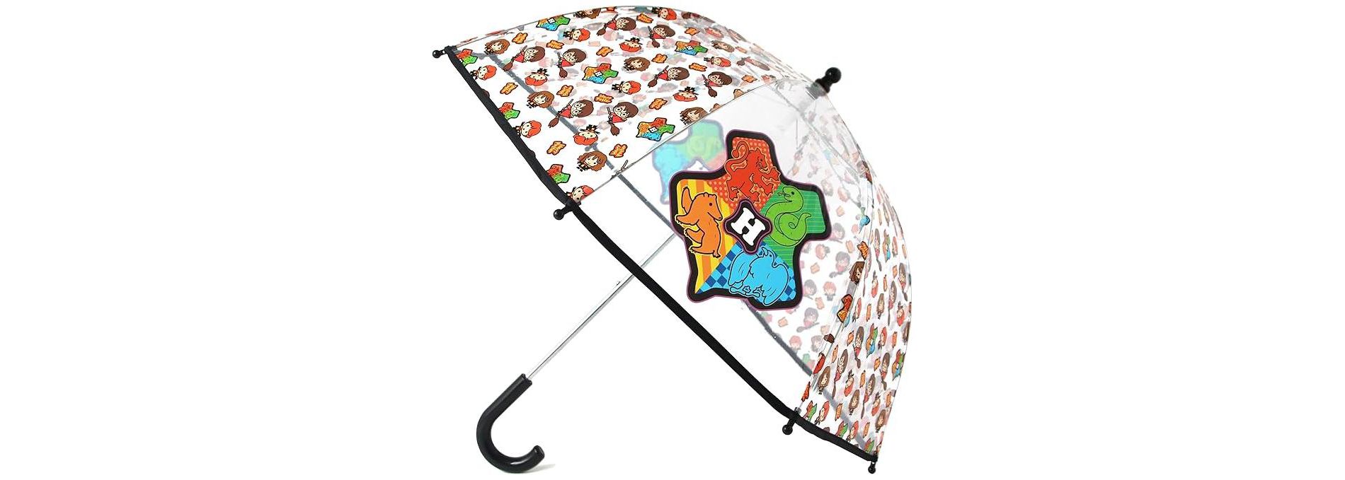 ABG Accessories Boys Clear Umbrella - Harry Potter Kids Umbrella Clear Rain Wear For Ages 3-10