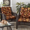 Kensington Garden 2pc 24"x22" Outdoor Seat and Back Chair Cushion Set - 2 of 4