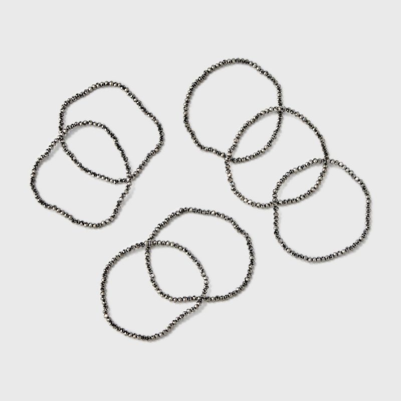 Beaded Stretch Bracelet Set 7pc - A New Day™, 4 of 6