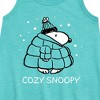 Girls' - Peanuts - Cozy Snoopy Graphic Sleeveless Aline Dress - 2 of 4
