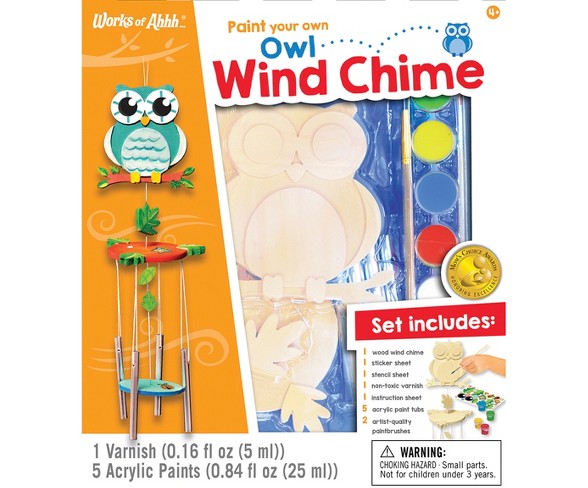 MasterPieces Paint Your Own Owl Wind Chime - Buy Online - 136476956