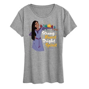 Women's - Disney - Strong Heart Bright Spirit Short Sleeve Graphic T-Shirt - 1 of 4