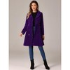 INSPIRE CHIC Women's Velvet A-Line Steampunk Double Breasted Winter Trench Coats - 4 of 4