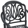 PAGED Aluminum Patio Dining Chairs Outdoor Lawn Chairs with Black Frame and Beige Cushions for Patio - 3 of 4