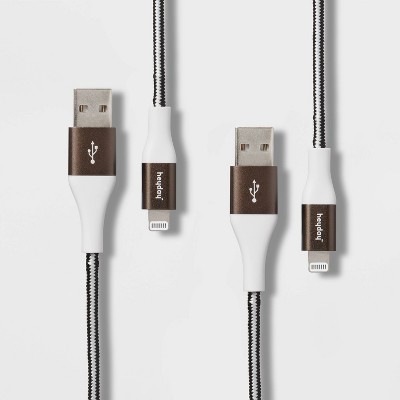 6' Lightning to USB-A 2pk Braided Cable - heyday™
