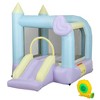 Qaba Bounce House, Inflatable Bouncer with Air Blower, Slide, Stakes, Repair Patches, Storage Bag, for Kids Ages 3-8, 98" x 65" x 79" - 4 of 4