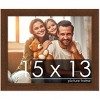 PosterPalooza | Simple Brown Picture Frame - UV Acrylic, Backing Board, Hanging Hardware Included - 2 of 4
