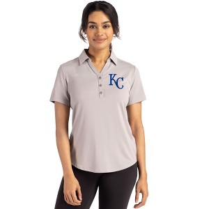 Kansas City Royals Cutter & Buck Forge Eco Stretch Recycled Womens Short Sleeve Polo - 1 of 1