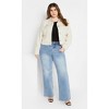 Women's Plus Size Amira Jacket - cream | CITY CHIC - 2 of 4