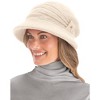 Collections Etc Ribbed Knit Brimmed Hat - 3 of 4