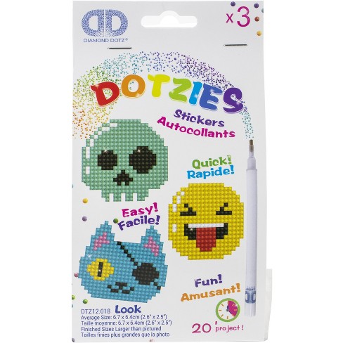 Diamond Dotz Dotzies Diamond Art Sticker Kit -multi Pack Look 3