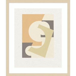 Amanti Art Paper Collage No.1 by The MIUUS STUDIO Wood Framed Wall Art Print - 1 of 4