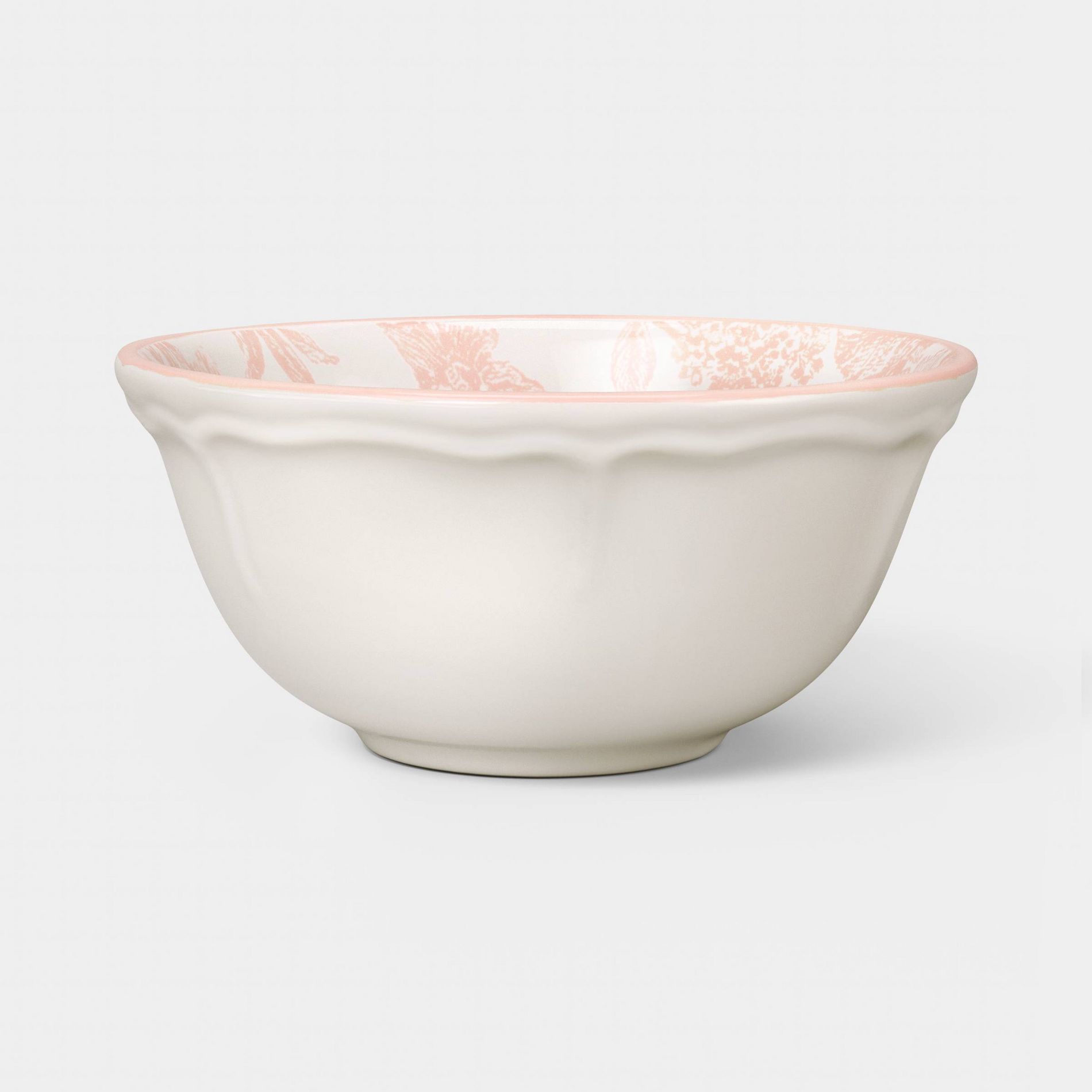 6.88 fl oz Stoneware Legacy Heirloom Mini Bowl Pink Floral - Threshold™