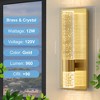 POWLIG 13.7-in 1-Light Gold Armed Dimmable Wall Sconces with Full Backplane - 3 of 4
